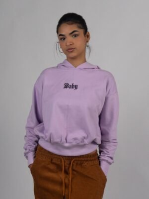 Polera Baby Lila crop Mujer