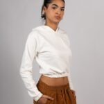 Polera Blanco Mini Crop para Mujer