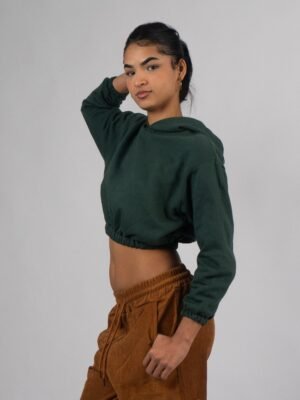Polera Cemento Mini Crop | Mujer - Imagen 3