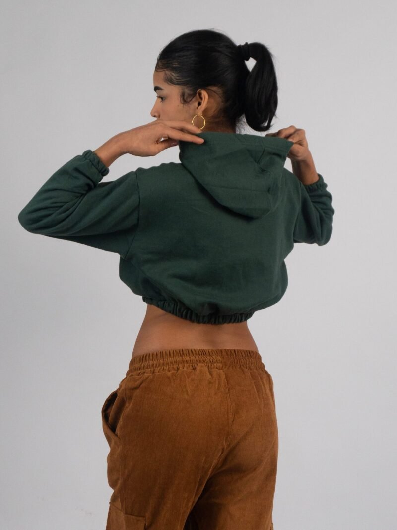 Polera Cemento Mini Crop | Mujer - Imagen 2