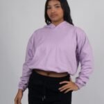 Polera Lila Mini Crop para Mujer