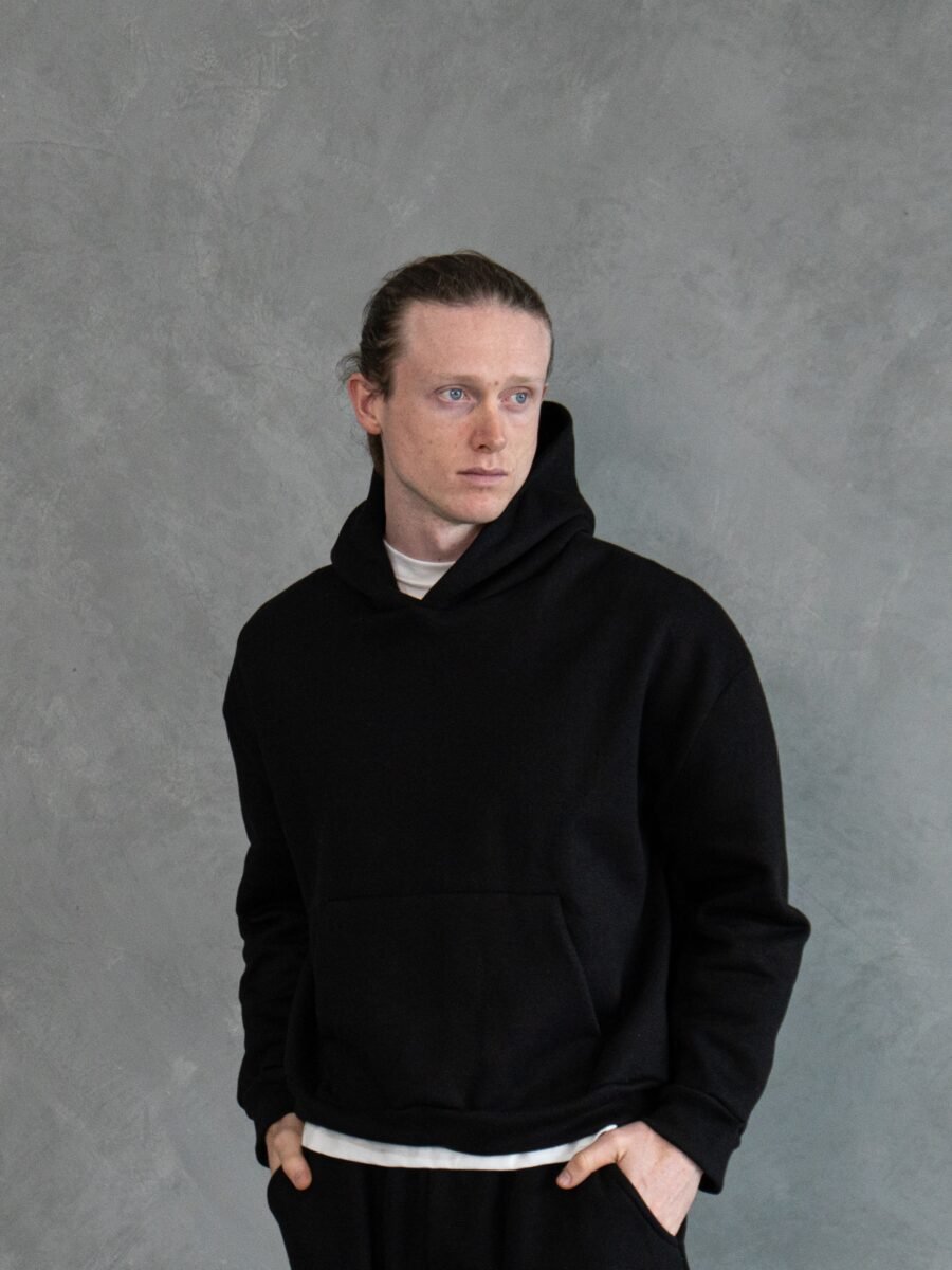 Polera Negra Boxy Fit | Hombre - Imagen 2