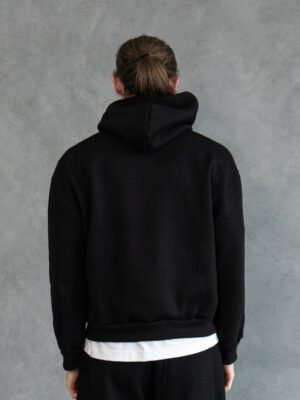 Polera Negra Boxy Fit | Hombre - Imagen 3