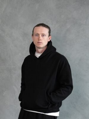 Polera Negro Boxy Fit para Hombre