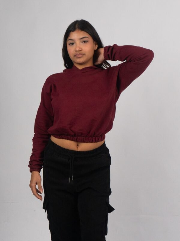 Polera Vino Mini Vino Crop para Mujer