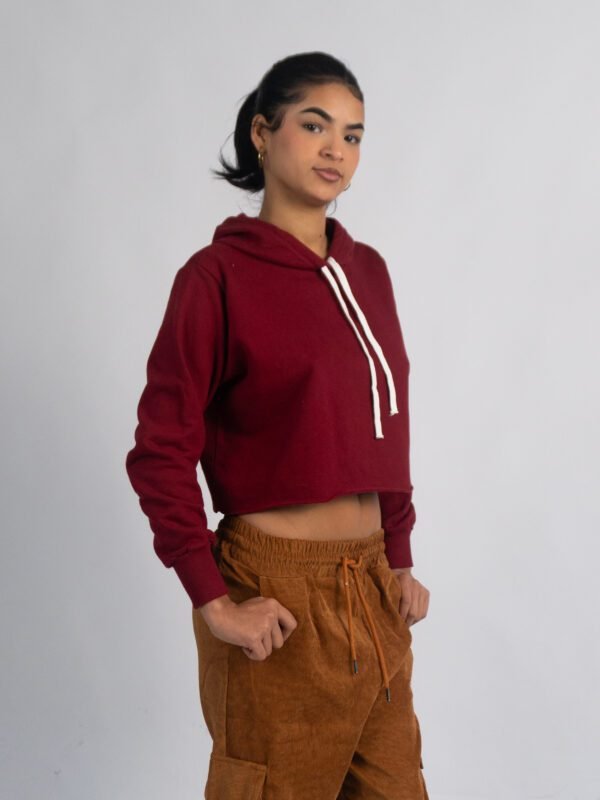 Polera Vino Outffit Crop |  Mujer