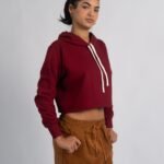 Polera Vino Outffit Crop |  Mujer