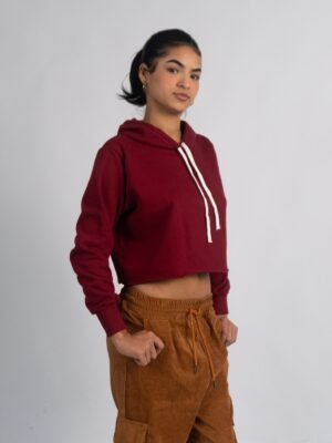 Polera Vino Outffit Crop |  Mujer