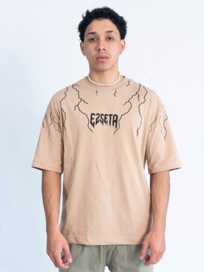 Polo Beige Oversize Trueno | Hombre