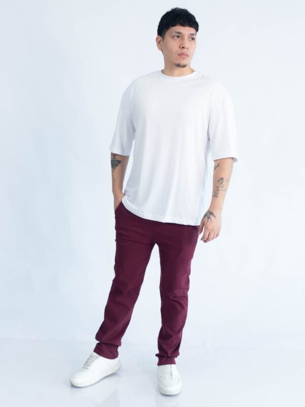 Polo Blanco Oversize para Hombre