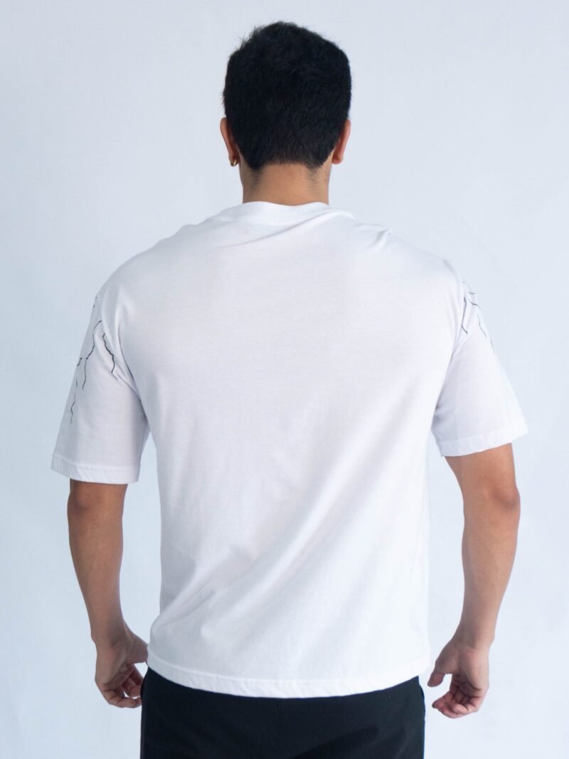 Polo Blanco Oversize Trueno | Hombre - Imagen 2