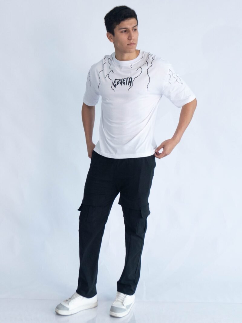 Polo Blanco Oversize Trueno | Hombre - Imagen 4