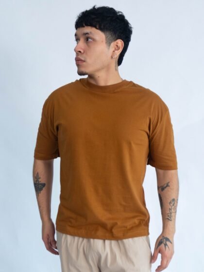 Polo Camell Oversize | Hombre