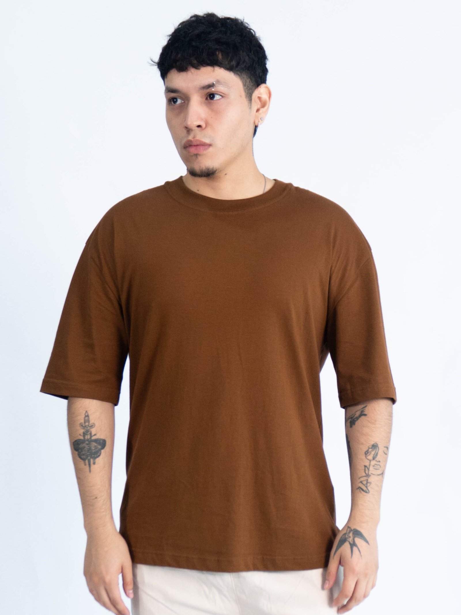 Polo Marron Oversize | Hombre