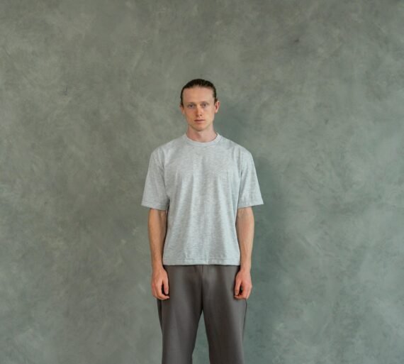 Polo Melange Boxy Fit | Hombre