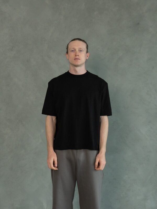 Polo Negro Boxy Fit | Hombre