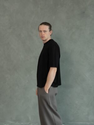 Polo Negro Boxy Fit | Hombre - Imagen 3