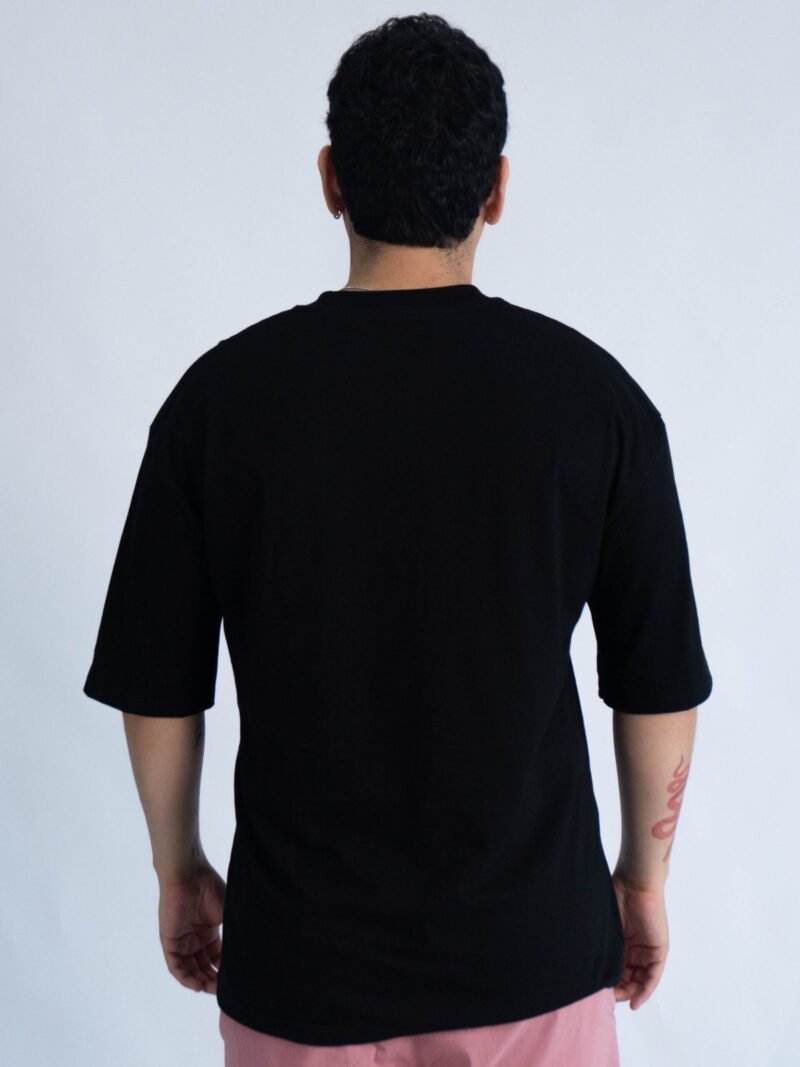 Polo Negro Oversize | Hombre - Imagen 3