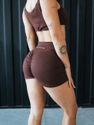 Short Marron Set Sculp | Mujer - Imagen 2