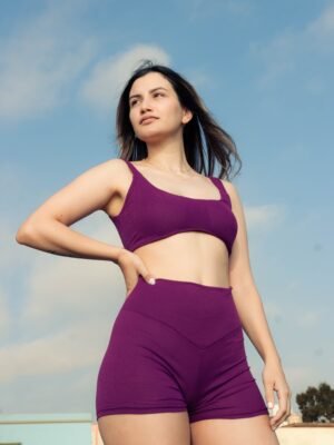 Short Morado Set Sculp | Mujer - Imagen 1