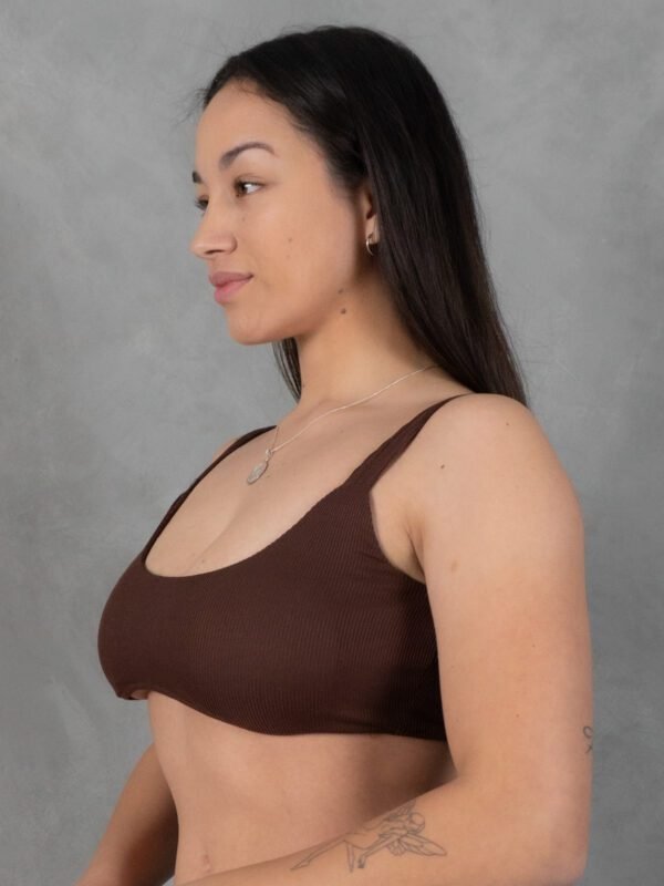 Top Marron Set Sculp para Mujer