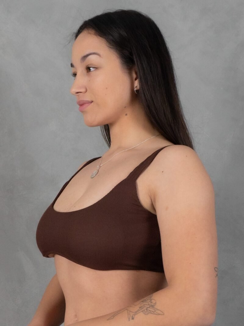 Top Marron Set Sculp para Mujer
