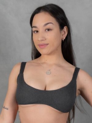 Top Plomo Rata Set Sculp | Mujer - Imagen 1