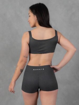 Top Plomo Rata Set Sculp | Mujer - Imagen 2