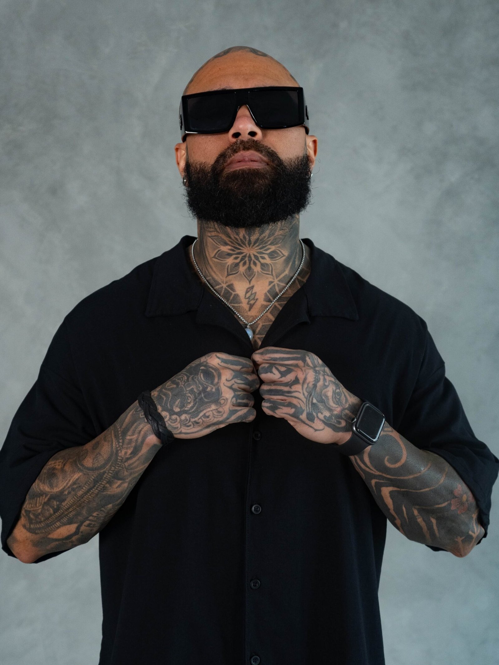 Camisa Negro Raggio para Hombre