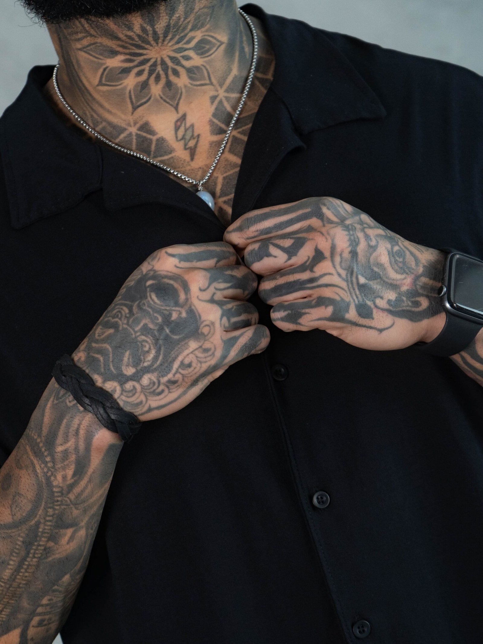 Camisa Negro Raggio para Hombre