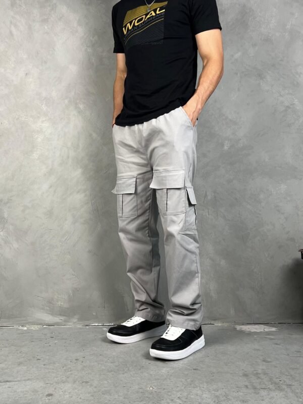 Jogger plomo claro oversize para hombre 