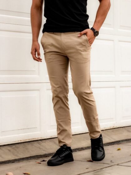 pantalón beige rafinato para hombre