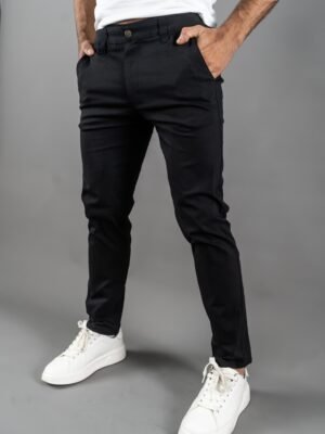 Pantalón Negro Rafinato para Hombre
