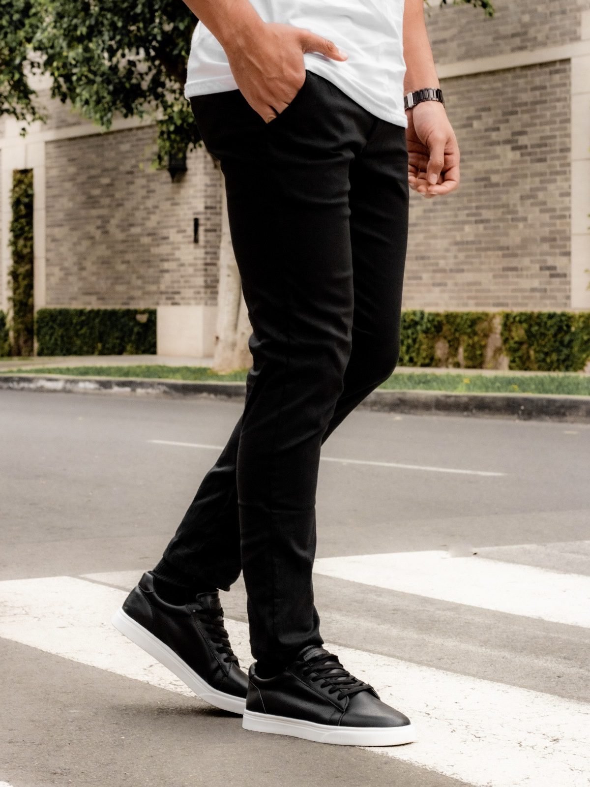 Pantalón Negro Rafinato para Hombre
