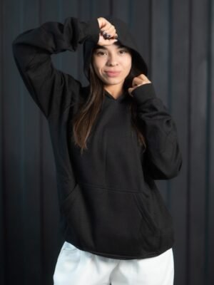 Polera Negro Clasica | Unisex - Imagen 3