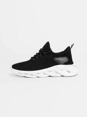 Zapatilla negra con suela blanca Braid para Hombre