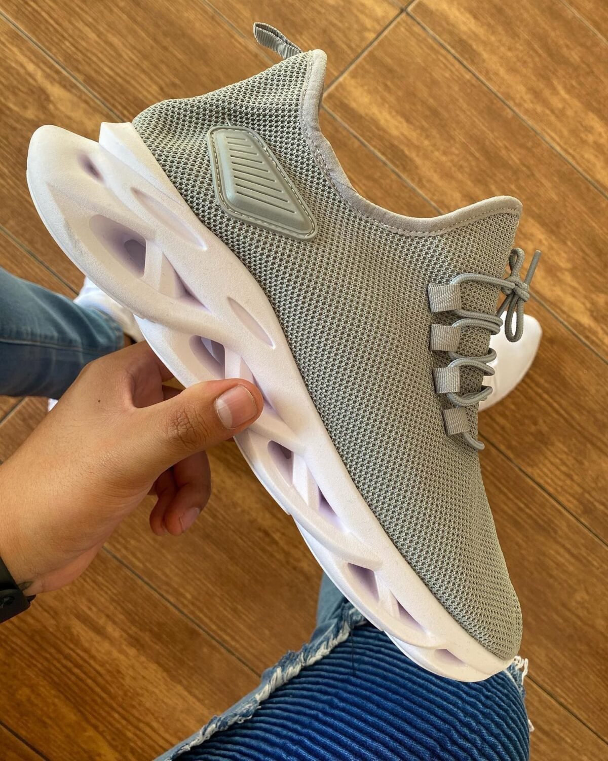 Zapatilla ploma suela blanca Braid para Hombre