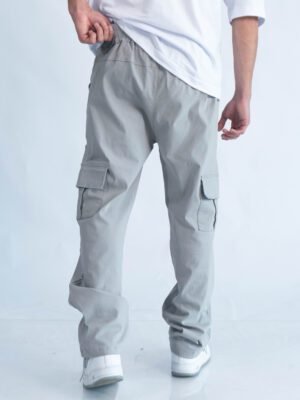 Jogger plomo claro oversize para hombre
