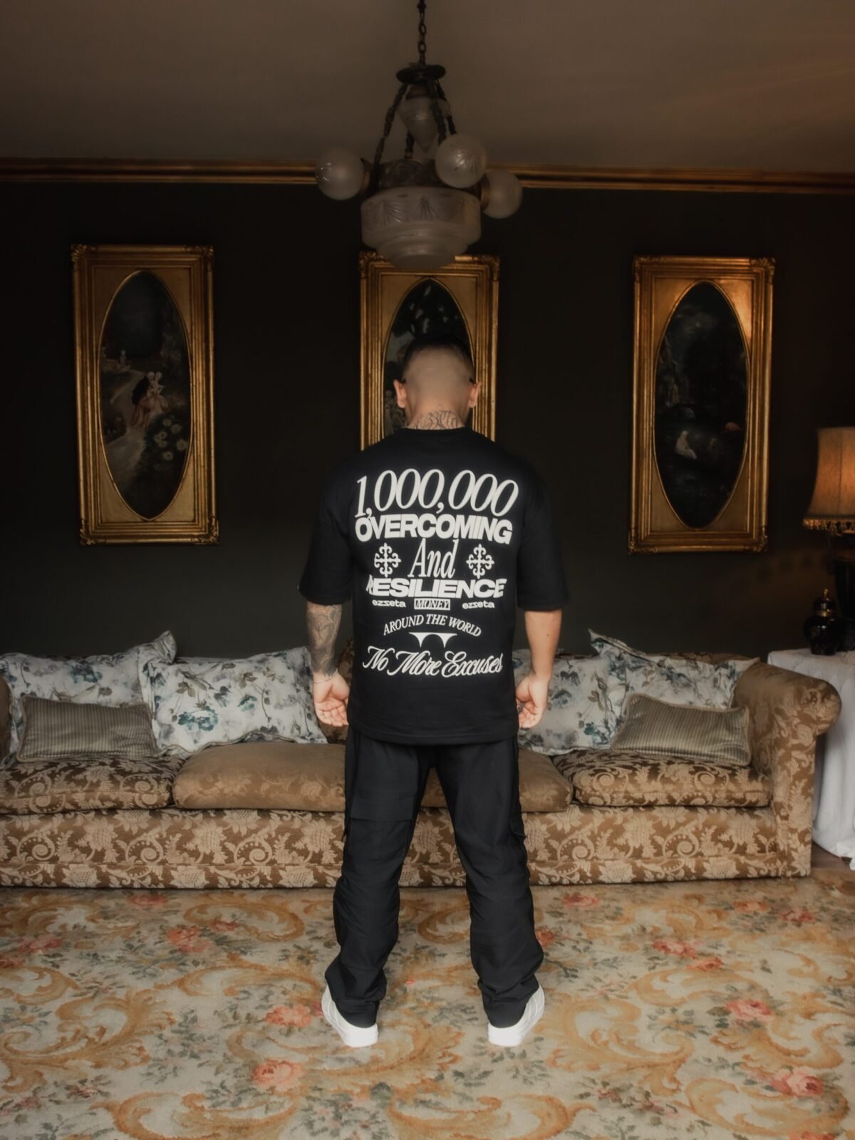 Polo Negro 1 Millon para Hombre