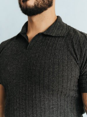 Polo Plomo Rata Camisero Custom para Hombre