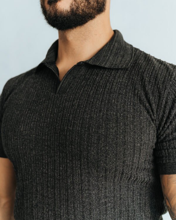Polo Plomo Rata Camisero Custom para Hombre