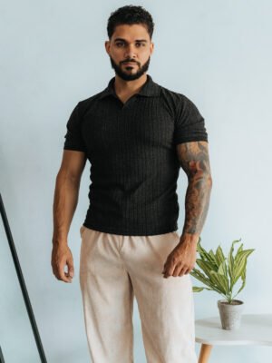 Polo Plomo Rata Camisero Custom para Hombre