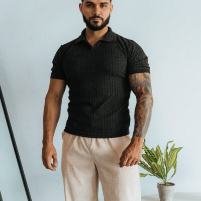 Polo Plomo Rata Camisero Custom para Hombre