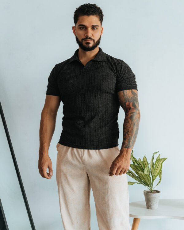 Polo Plomo Rata Camisero Custom para Hombre
