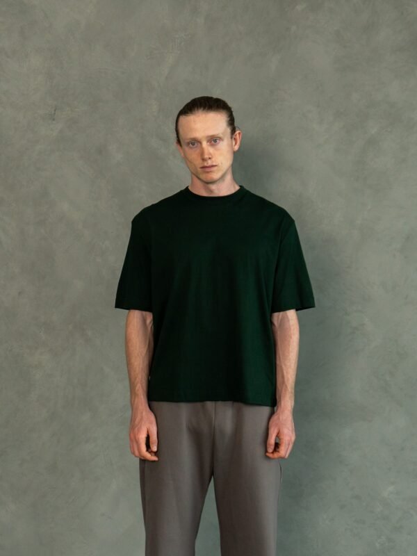Polo Verde Boxy Fit Hombre (3)