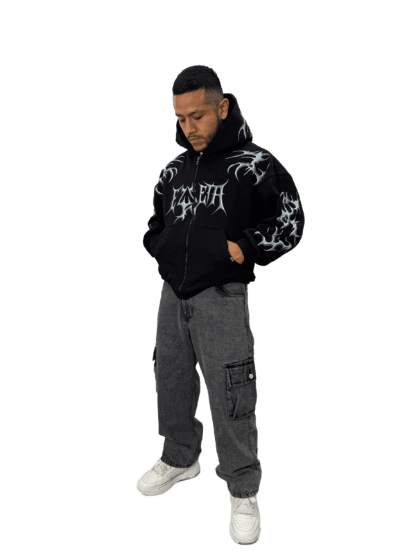Casaca Negro Tribal para Hombre