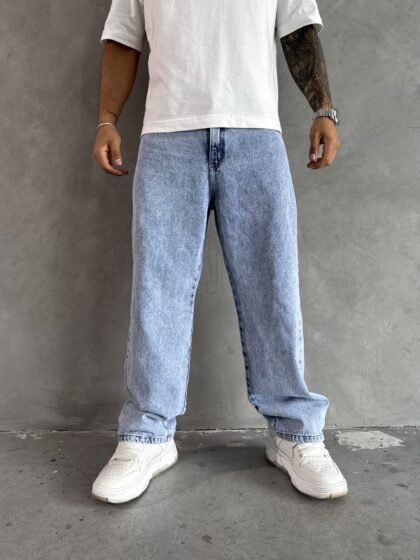 Jean Hielo Baggy para Hombre