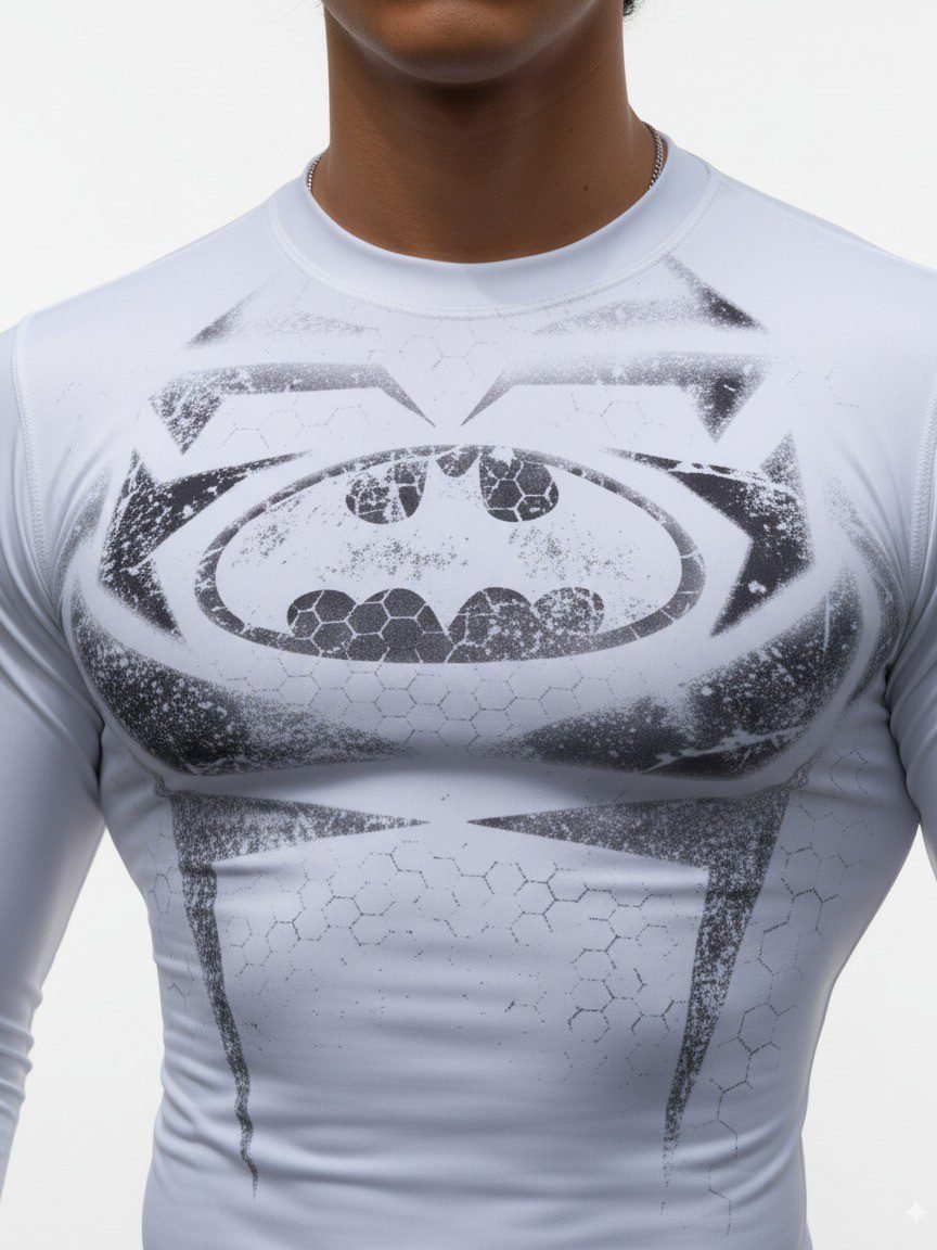 Polo Fitness Batman Compresion Hombre