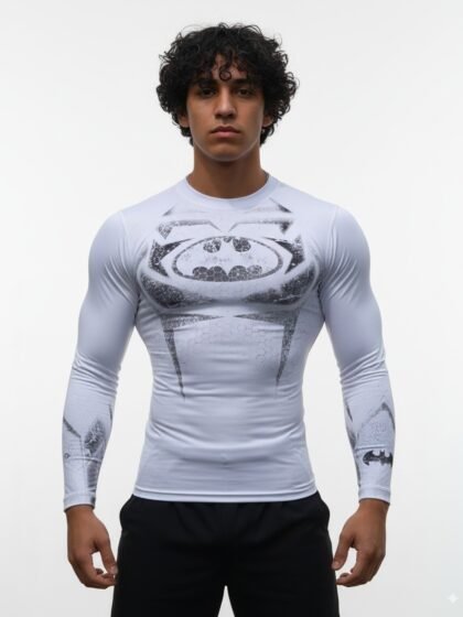 Polo Fitness Batman Compresion Hombre