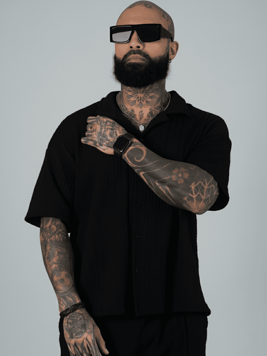 Camisa Negro Cattivo | Hombre - Imagen 2